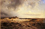 Extensive Canvas Paintings - An Extensive Landscape with a Stormy Sky